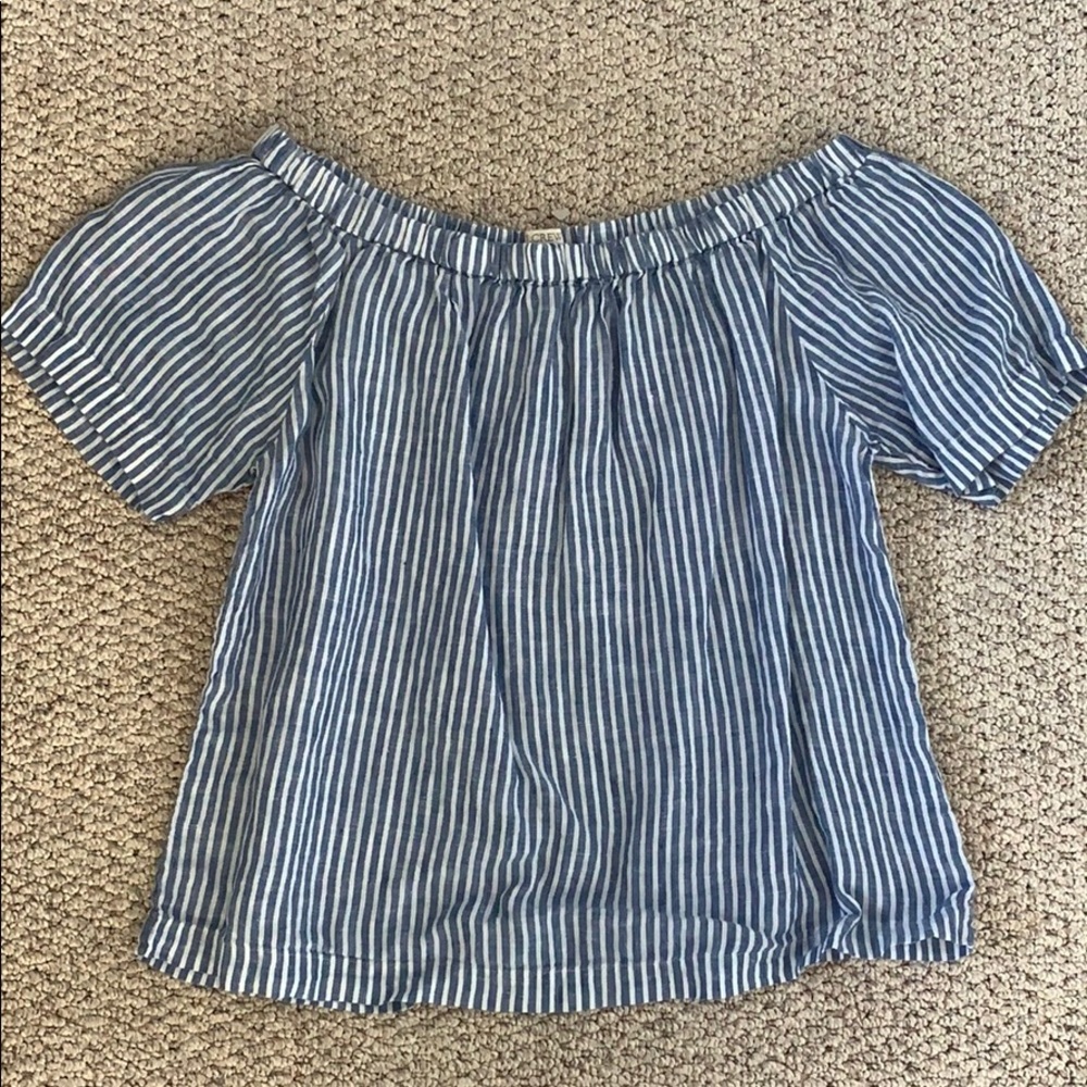 J Crew Off the Shoulder Top